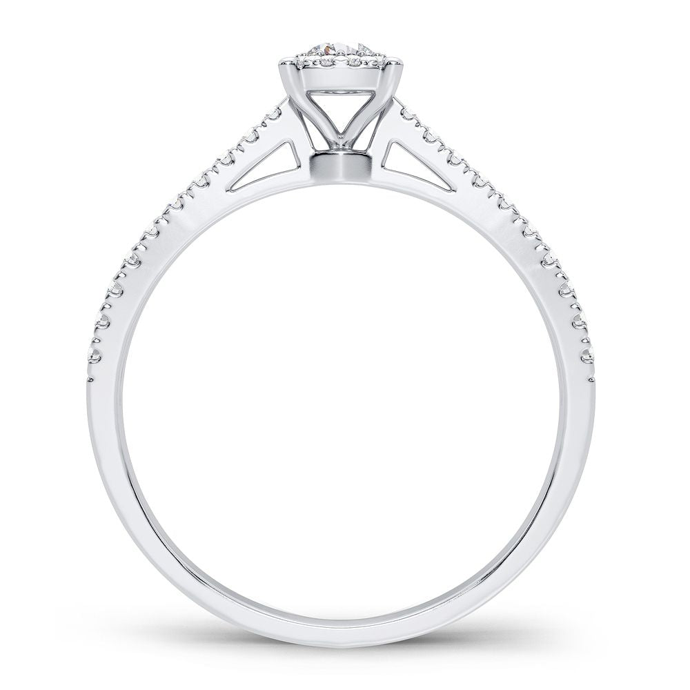 10K 0.09CT Diamond Ring - Picasso Gold & Diamond Jewelry