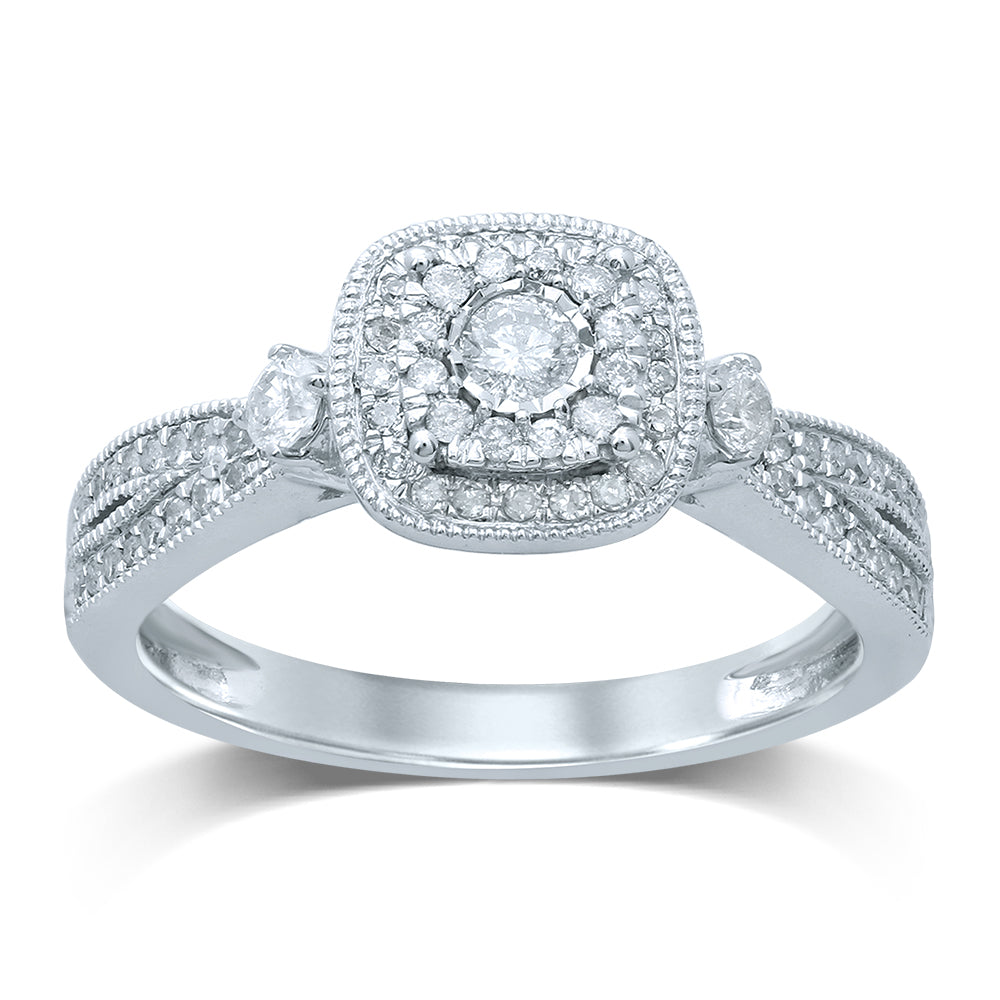14K 0.40CT  Diamond RING - Picasso Gold & Diamond Jewelry