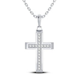 10K 0.05CT Diamond Cross Pendant - Picasso Gold & Diamond Jewelry