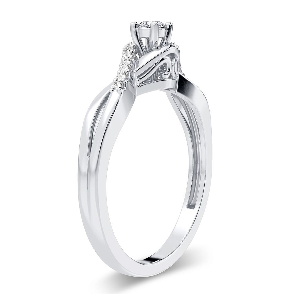 14K 0.16CT Diamond Ring - Picasso Gold & Diamond Jewelry