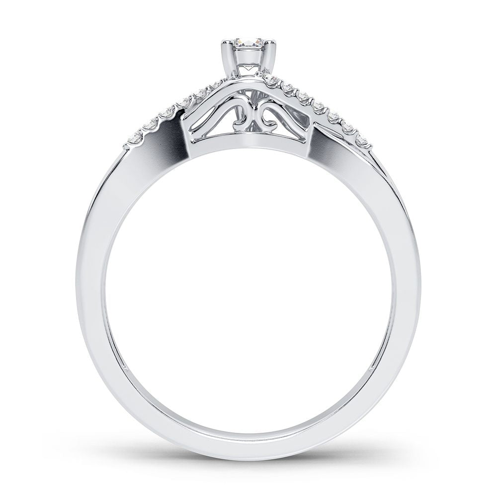 14K 0.16CT Diamond Ring - Picasso Gold & Diamond Jewelry