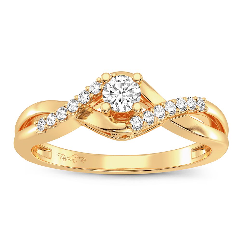 14K 0.16CT Diamond Ring - Picasso Gold & Diamond Jewelry