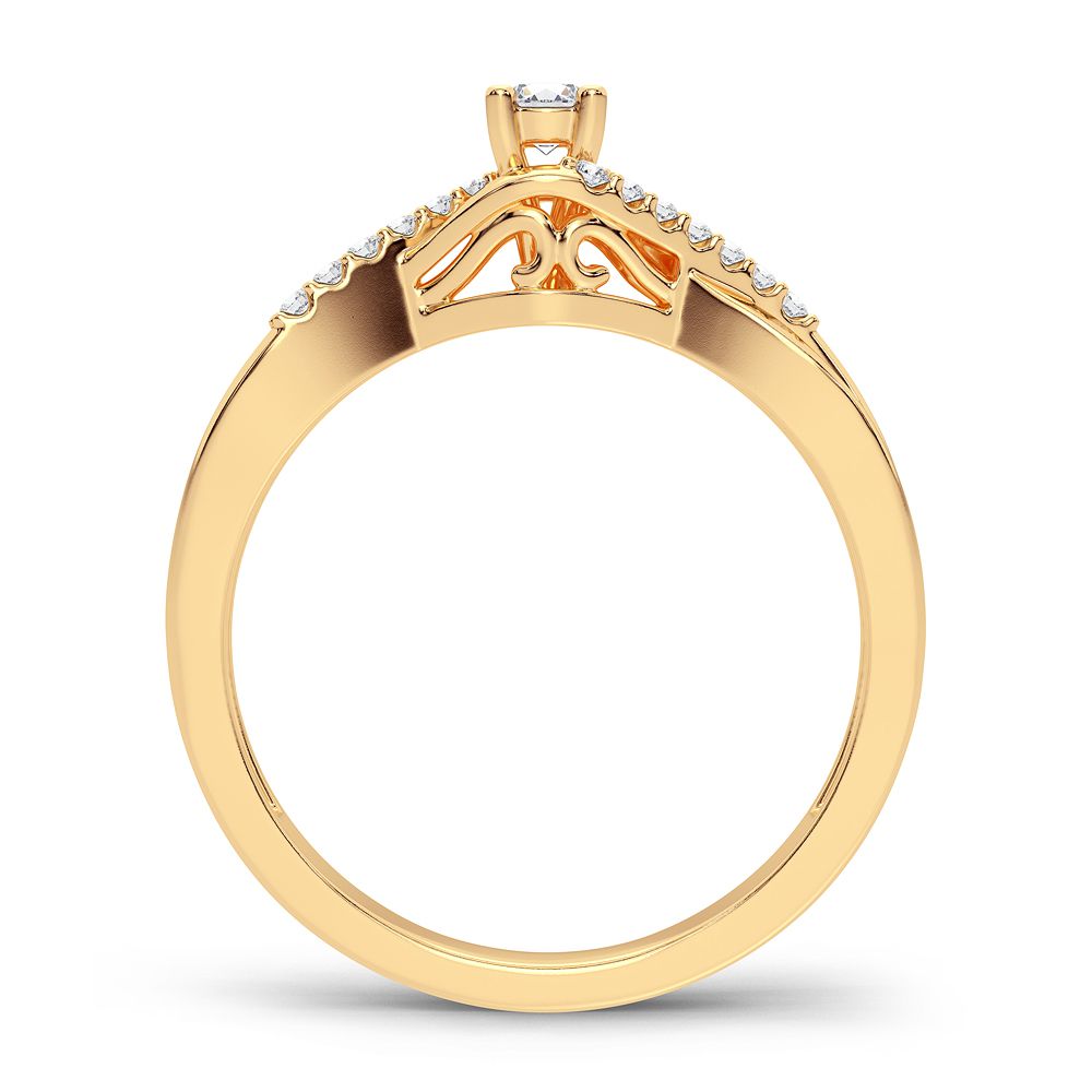 14K 0.16CT Diamond Ring - Picasso Gold & Diamond Jewelry