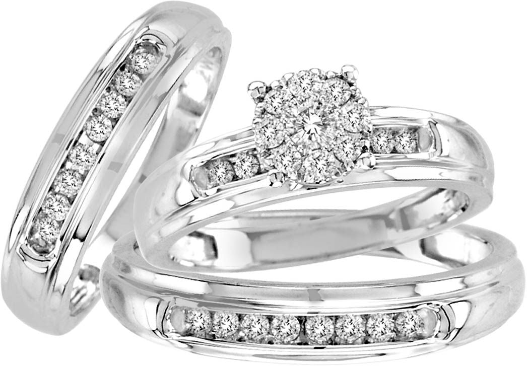 14K 0.54CT Diamond TRIO SET - Picasso Gold & Diamond Jewelry