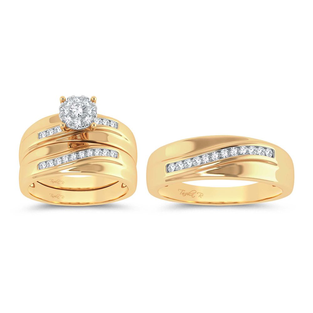 14K 0.53ct Diamond Trio Set - Picasso Gold & Diamond Jewelry