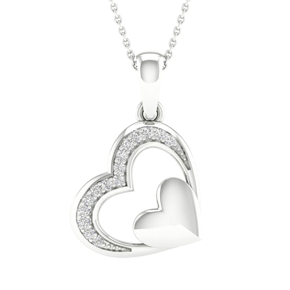10K 0.05ct Diamond Pendant - Picasso Gold & Diamond Jewelry