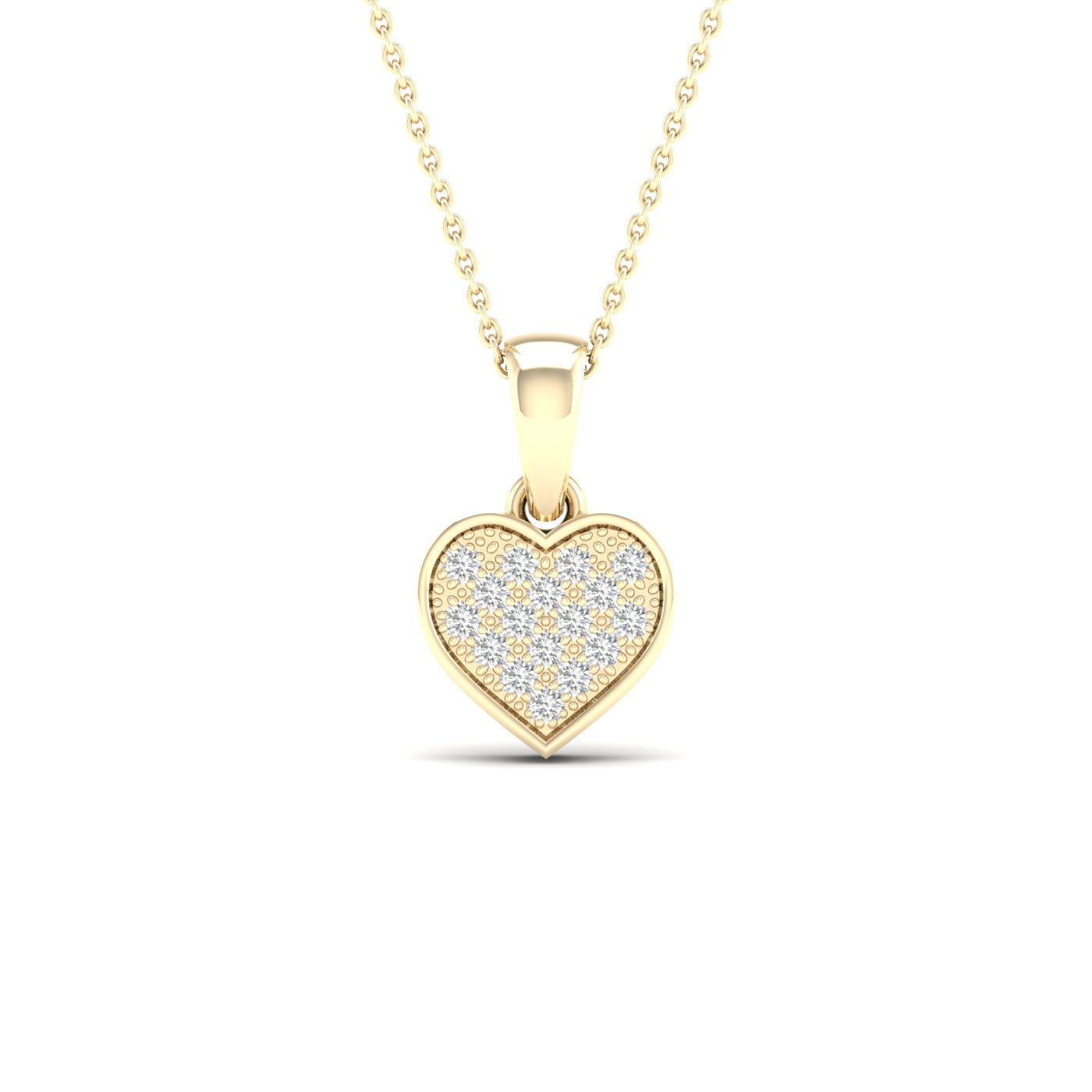 10K 0.05CT Diamond Pendant - Picasso Gold & Diamond Jewelry