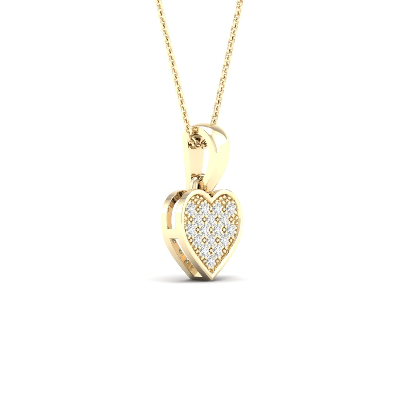 10K 0.05CT Diamond Pendant - Picasso Gold & Diamond Jewelry