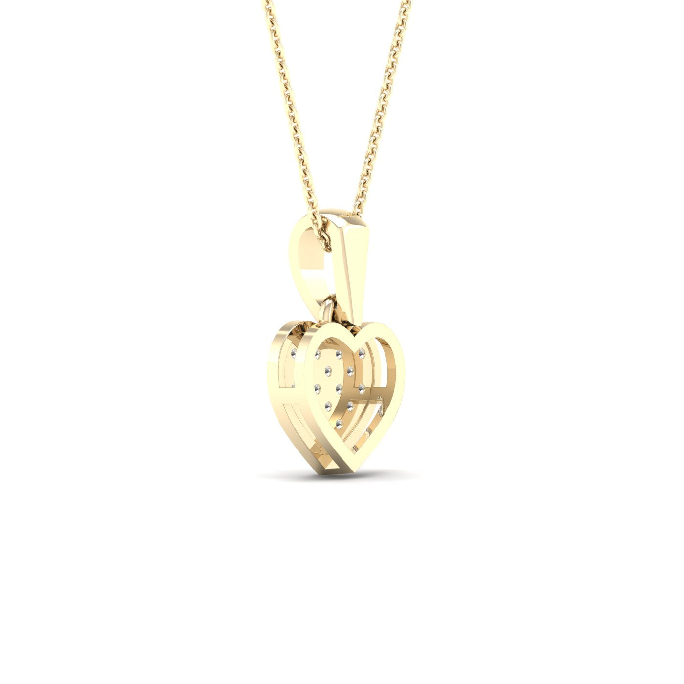 10K 0.05CT Diamond Pendant - Picasso Gold & Diamond Jewelry