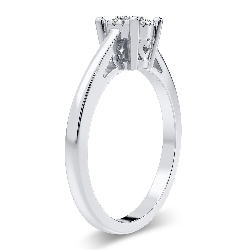 10K 0.10CT Diamond Ring - Picasso Gold & Diamond Jewelry