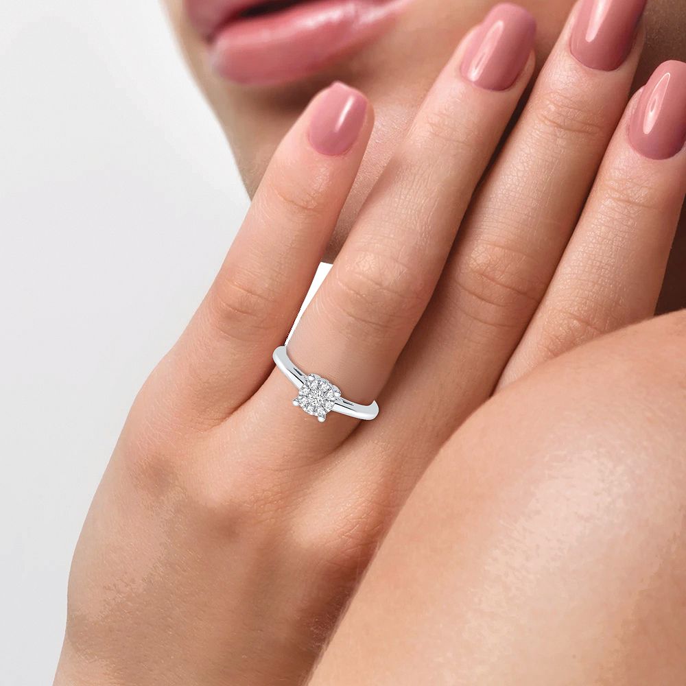 10K 0.10CT Diamond Ring - Picasso Gold & Diamond Jewelry