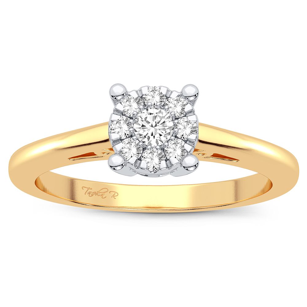 14K 0.10CT Diamond Ring - Picasso Gold & Diamond Jewelry