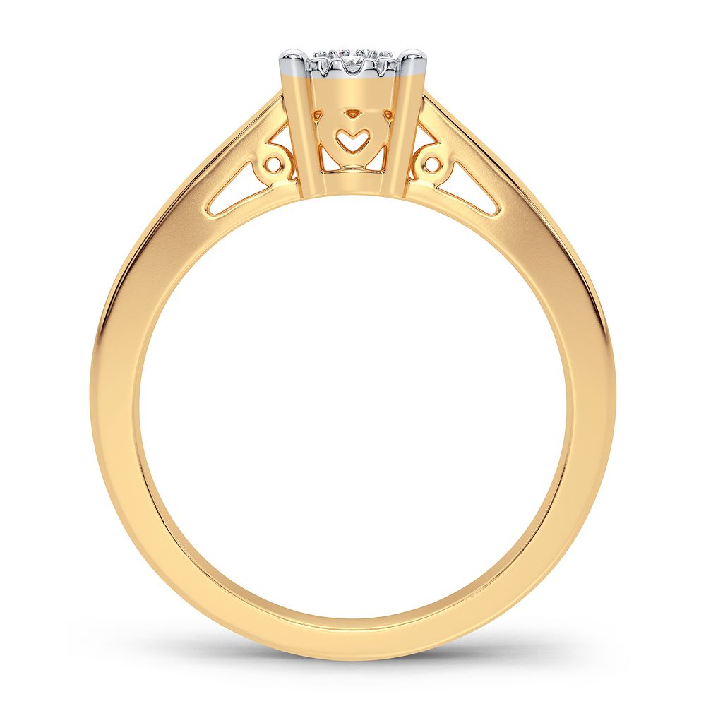 14K 0.10CT Diamond Ring - Picasso Gold & Diamond Jewelry