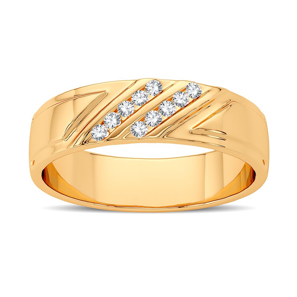14K 0.10CT Diamond Band - Picasso Gold & Diamond Jewelry