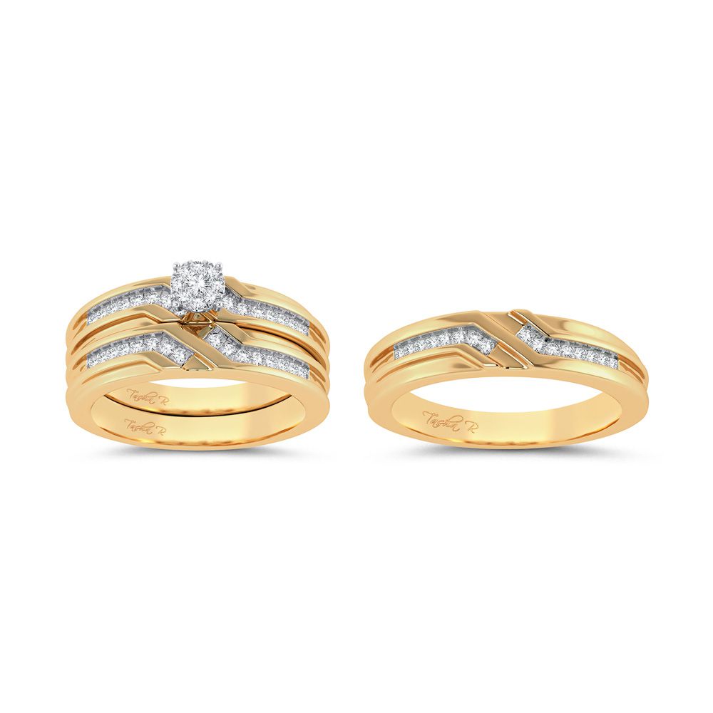 14k 0.35ct Diamond Trio Set - Picasso Gold & Diamond Jewelry