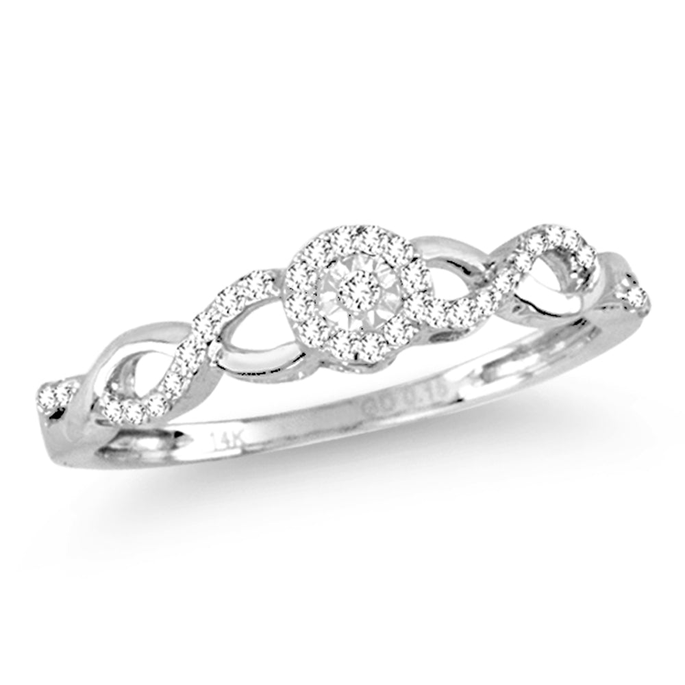 14K   0.16CT  Diamond  RING - Picasso Gold & Diamond Jewelry