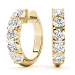 1 ct tw Lab Grown Diamond Earrings in 14K Yellow Gold