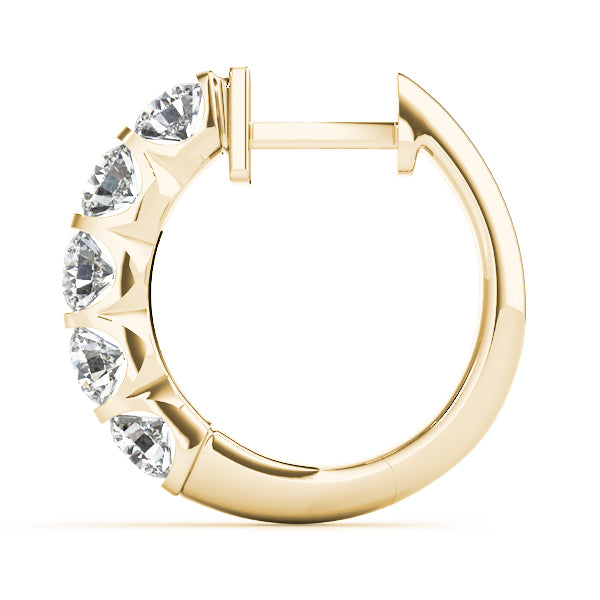 1 ct tw Lab Grown Diamond Earrings in 14K Yellow Gold