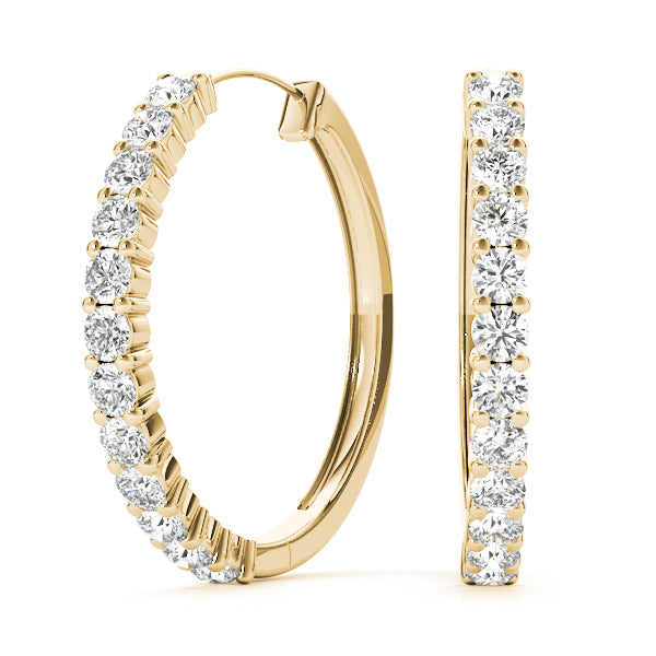 1/3 ct tw Lab Grown Diamond Earrings in 14K Yellow Gold