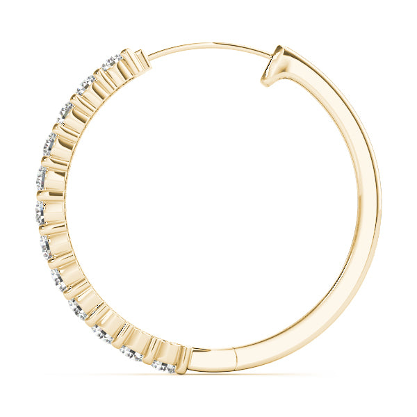 1/3 ct tw Lab Grown Diamond Earrings in 14K Yellow Gold