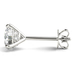1/2 ct tw Round Lab Grown Diamond Earrings in 14K White Gold