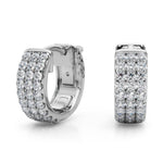 1/4 ct tw Lab Grown Diamond Earrings in 14K White Gold