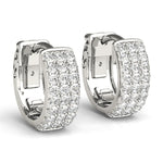 1/4 ct tw Lab Grown Diamond Earrings in 14K White Gold