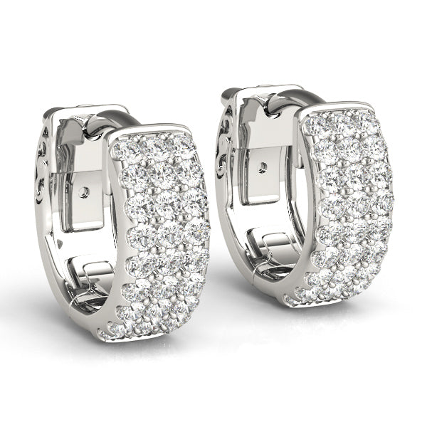 1/4 ct tw Lab Grown Diamond Earrings in 14K White Gold
