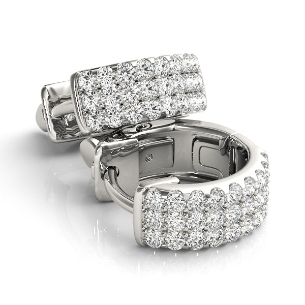 1/4 ct tw Lab Grown Diamond Earrings in 14K White Gold