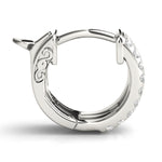 1/4 ct tw Lab Grown Diamond Earrings in 14K White Gold