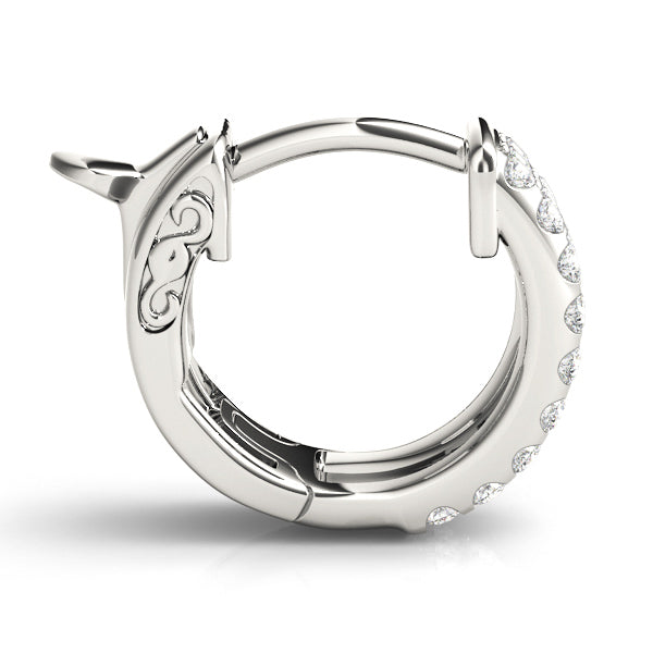 1/4 ct tw Lab Grown Diamond Earrings in 14K White Gold