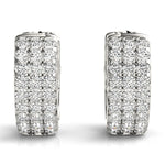 1/4 ct tw Lab Grown Diamond Earrings in 14K White Gold