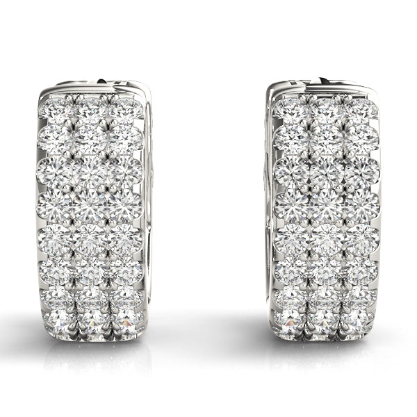 1/4 ct tw Lab Grown Diamond Earrings in 14K White Gold