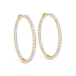 1 1/3 ct tw Lab Grown Diamond Earrings in 14K Yellow Gold