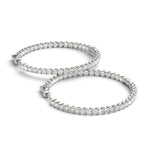 1 3/8 ct tw Lab Grown Diamond Earrings in 14K White Gold