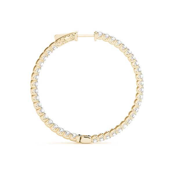 1/4 ct tw Lab Grown Diamond Earrings in 14K Yellow Gold