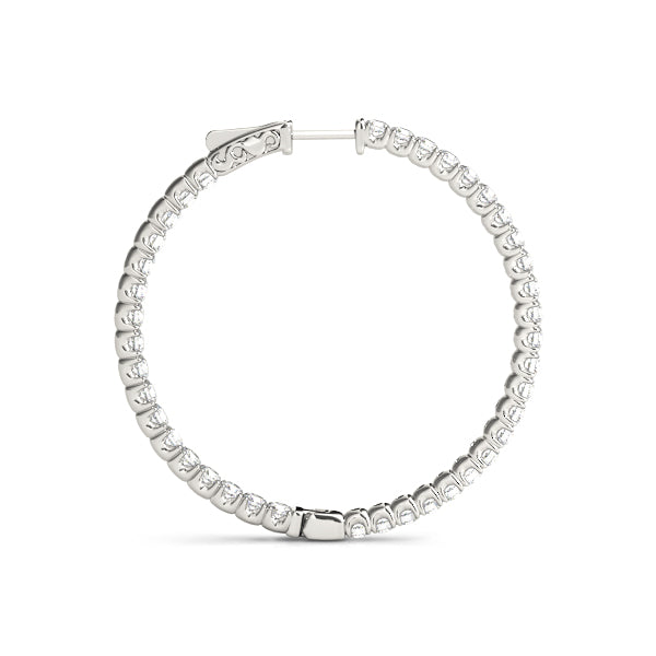 1/3 ct tw Lab Grown Diamond Earrings in 14K White Gold