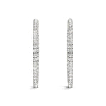 1/4 ct tw Lab Grown Diamond Earrings in 14K White Gold
