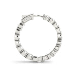 6 1/2 ct tw Lab Grown Diamond Earrings in 14K White Gold