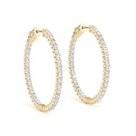 3/4 ct tw Lab Grown Diamond Earrings in 14K Yellow Gold