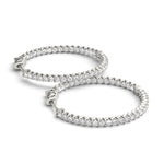 1/4 ct tw Lab Grown Diamond Earrings in 14K White Gold