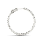 1/4 ct tw Lab Grown Diamond Earrings in 14K White Gold
