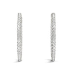 1/4 ct tw Lab Grown Diamond Earrings in 14K White Gold