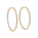 2 1/5 ct tw Lab Grown Diamond Earrings in 14K Yellow Gold