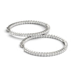 1/2 ct tw Lab Grown Diamond Earrings in 14K White Gold