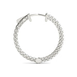 3/4 ct tw Lab Grown Diamond Earrings in 14K White Gold