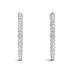 3/4 ct tw Lab Grown Diamond Earrings in 14K White Gold