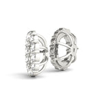 1/2 ct tw Lab Grown Diamond Earrings in 14K White Gold