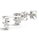 1/3 ct tw Round Lab Grown Diamond Earrings in 14K White Gold