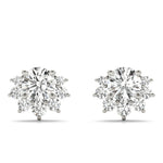 1/3 ct tw Round Lab Grown Diamond Earrings in 14K White Gold